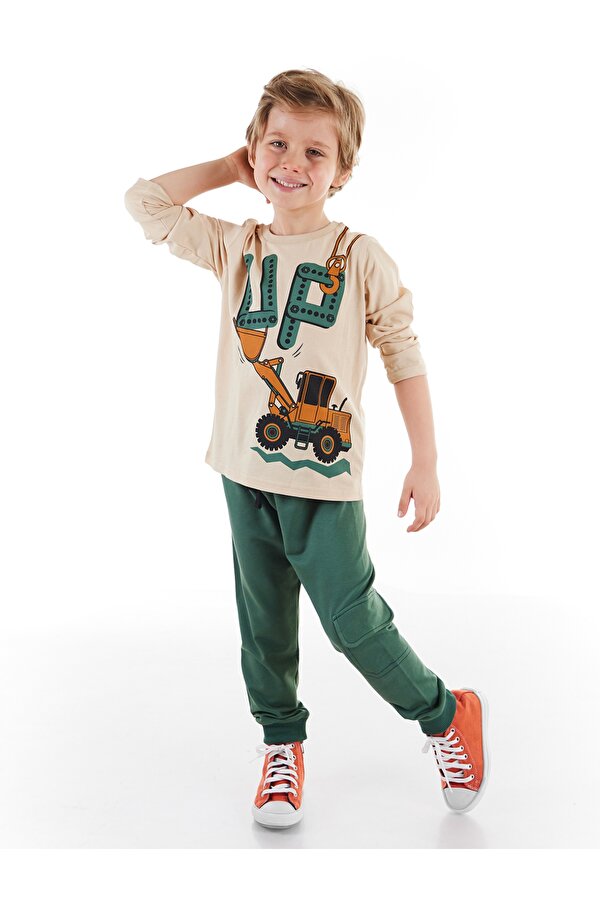Up Dozer Erkek Çocuk T-shirt Pantolon Takım