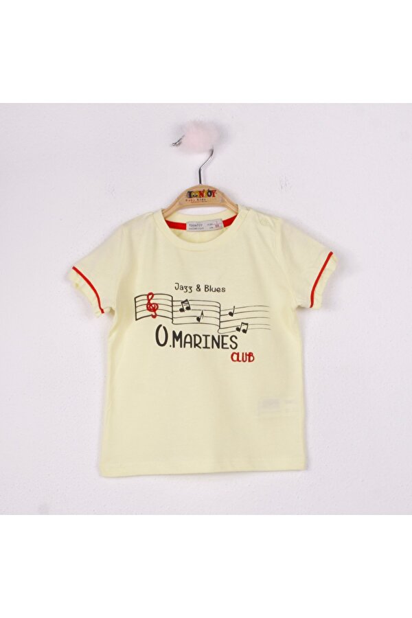 Toontoy Erkek Bebek Marines Baskılı T-Shirt