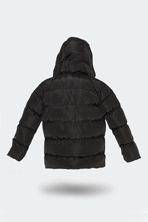 NEONS Unisex Çocuk Mont & Kaban Siyah