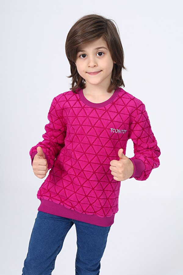 Toontoy Unisex Çocuk Nakışlı Sweatshirt