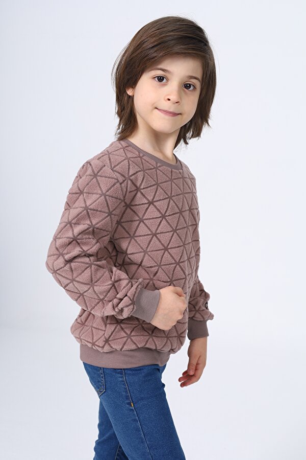 Toontoy Unisex Çocuk Nakışlı Sweatshirt