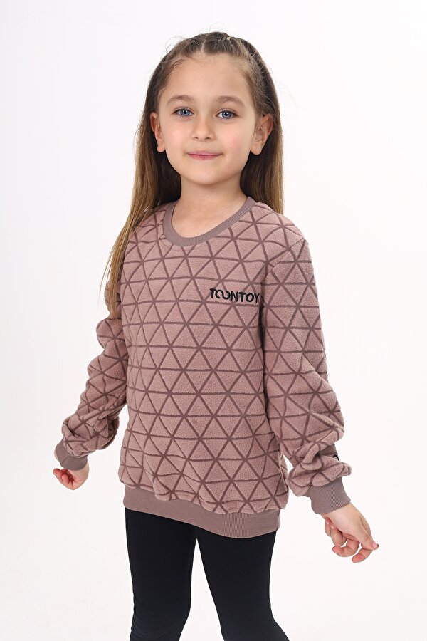Toontoy Unisex Çocuk Nakışlı Sweatshirt
