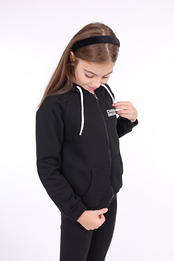 Toontoy Kız Çocuk Baskılı Hırka