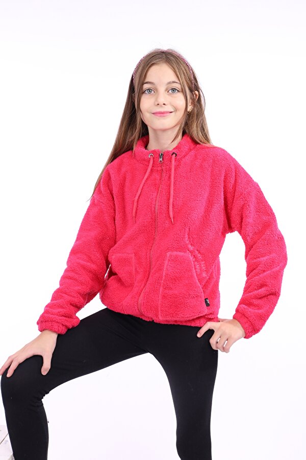 Toontoy Kız Çocuk Nakışlı Hırka