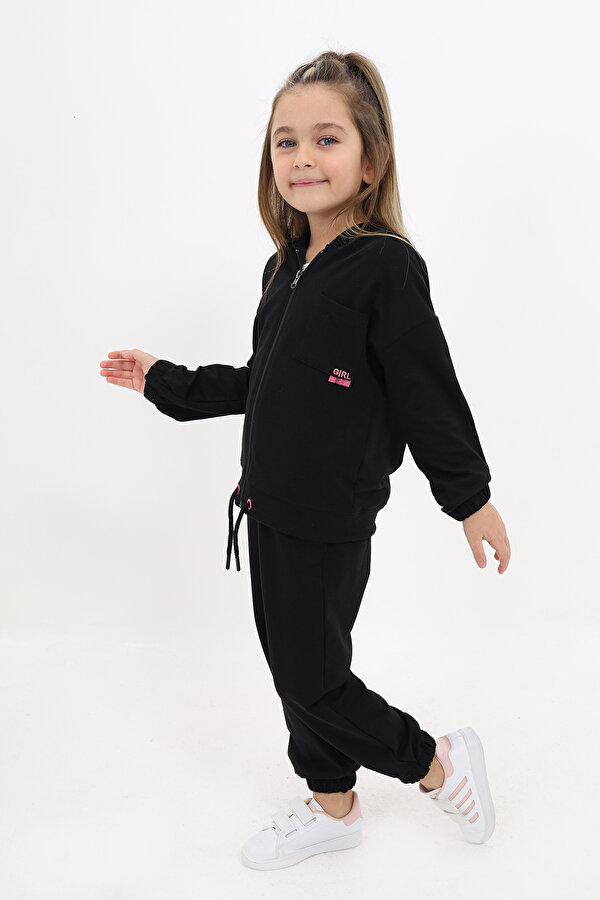 Toontoy Kız Çocuk Nakışlı Eşofman Takım