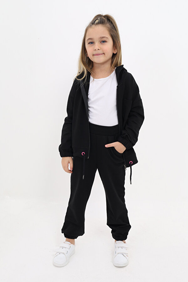 Toontoy Kız Çocuk Nakışlı Eşofman Takım