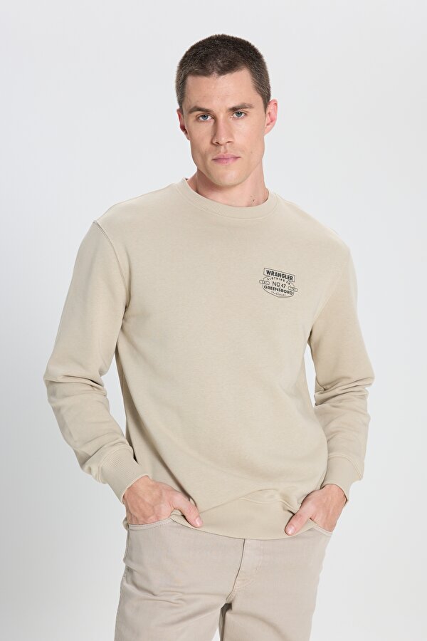 Bisiklet Yaka Erkek Sweatshirt