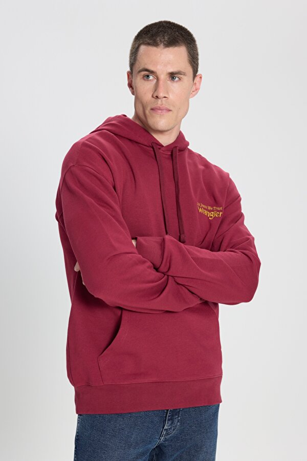 Erkek Relaxed Fit Kapüşonlu Sweatshirt