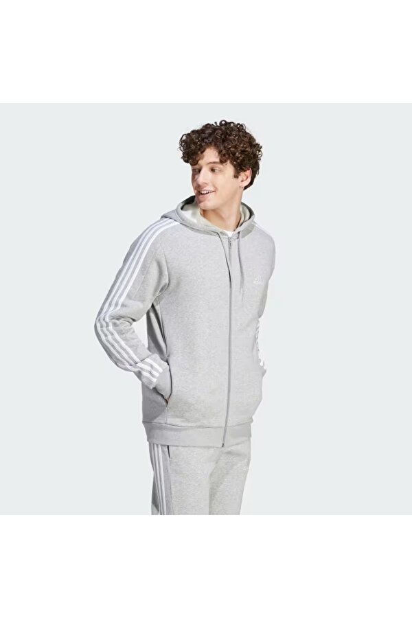 3S Fl Fz Hd Erkek Fermuarlı Sweatshirt