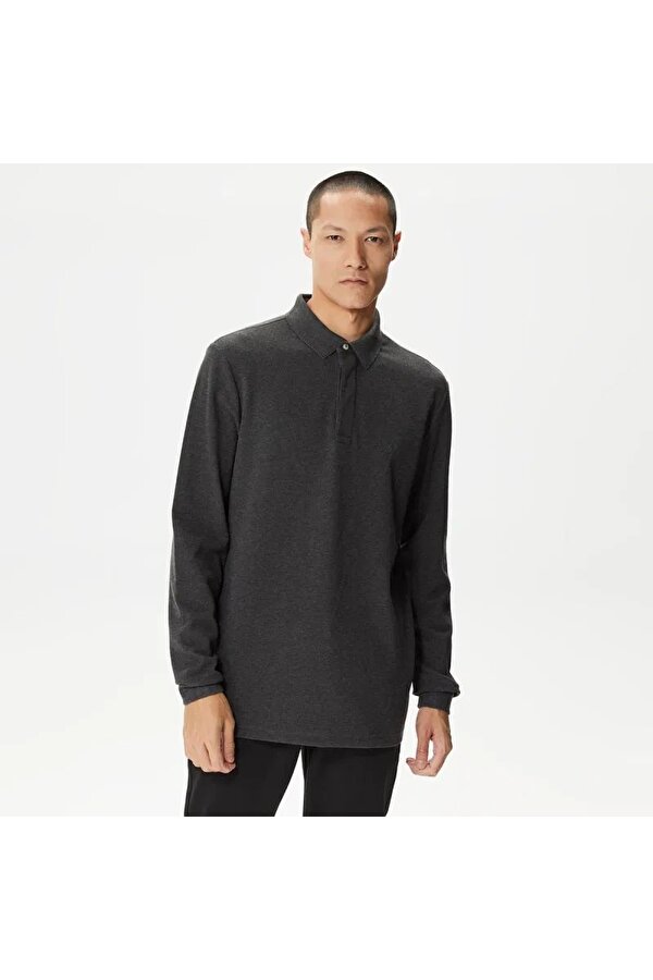 Erkek Polo Yaka Sweatshirt
