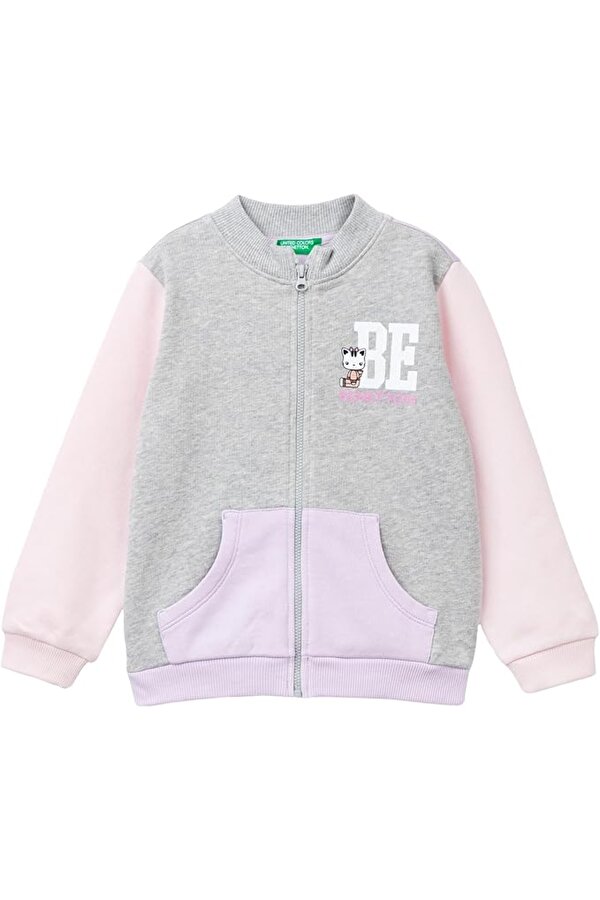 Kız Bebek Fermuarlı Sweatshirt