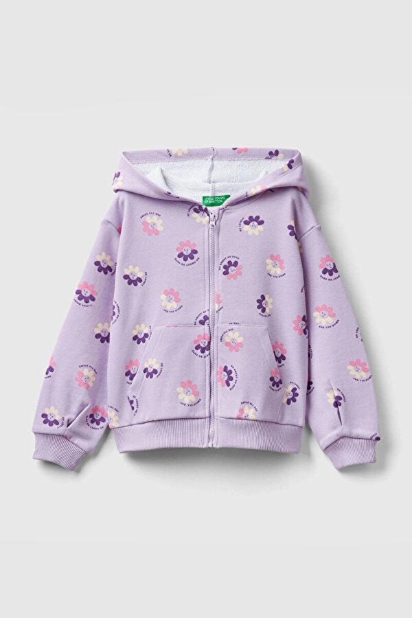 Kız Bebek Fermuarlı Sweatshirt