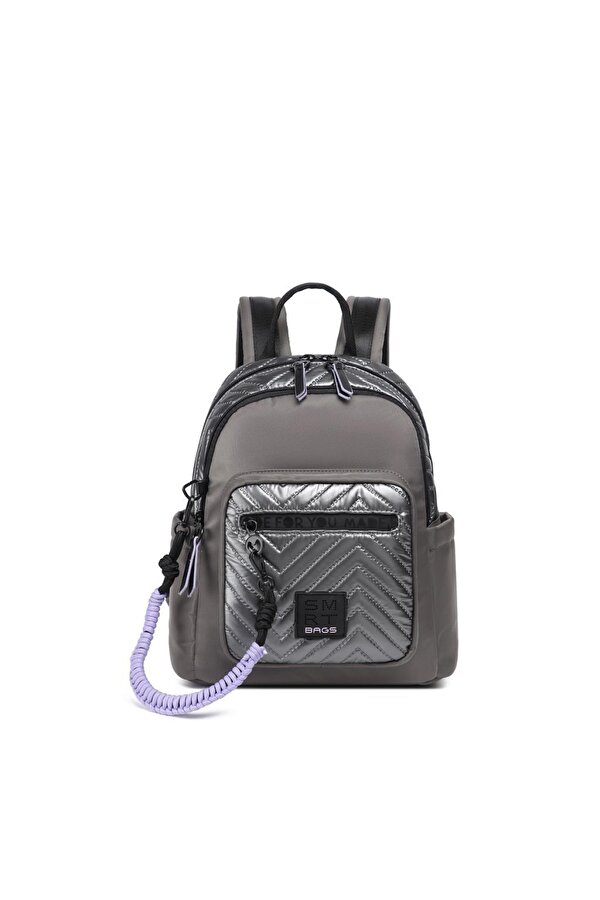 Parlak Kumaş Küçük Boy Askılı Kadın Sırt Çantası 3252