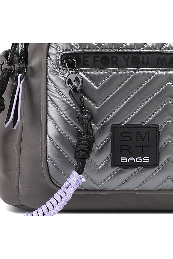 Parlak Kumaş Küçük Boy Askılı Kadın Sırt Çantası 3252