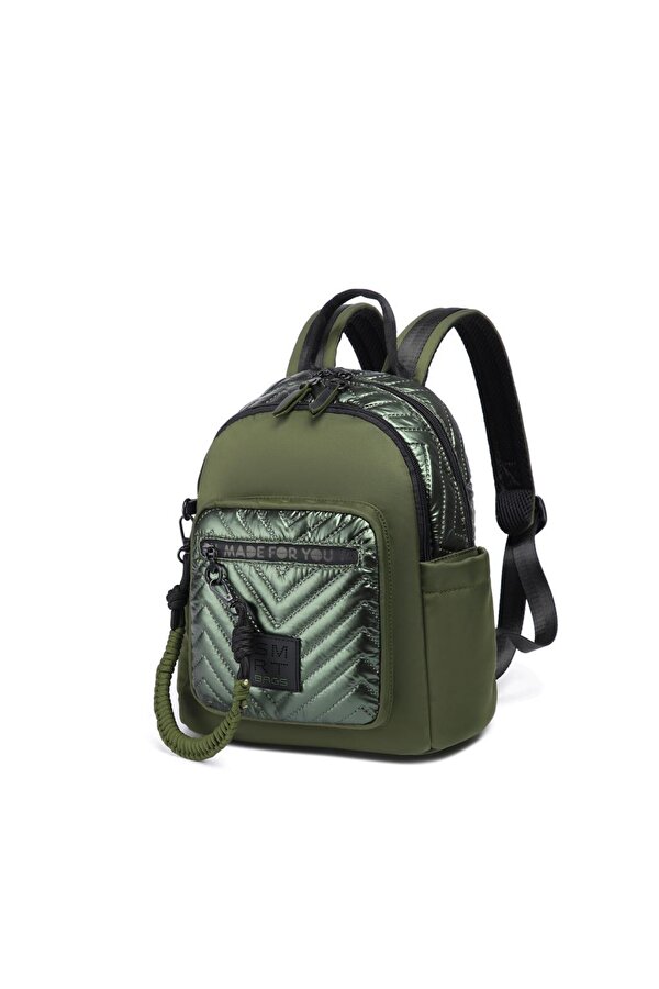 Parlak Kumaş Küçük Boy Askılı Kadın Sırt Çantası 3252