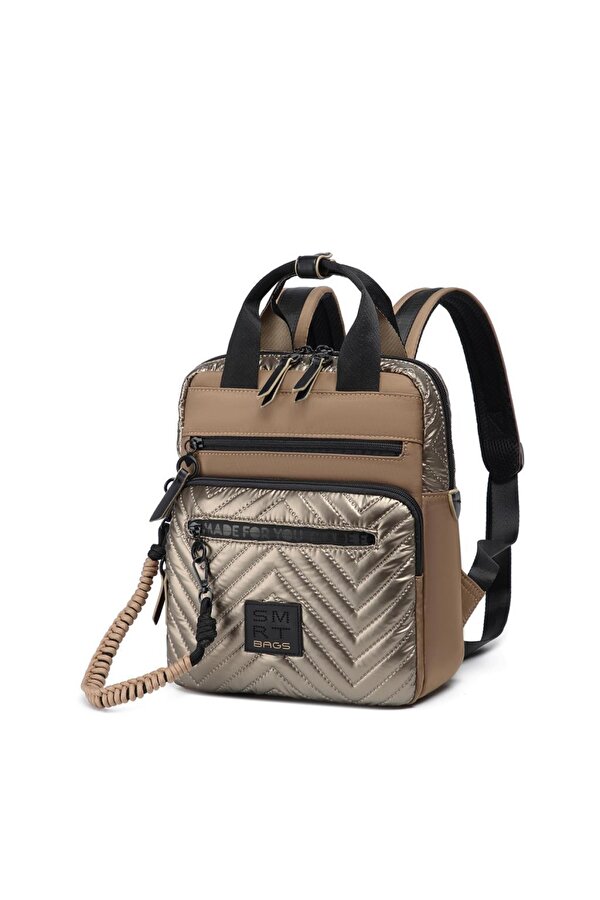 Parlak Kumaş Küçük Boy Askılı Kadın Sırt Çantası 3250