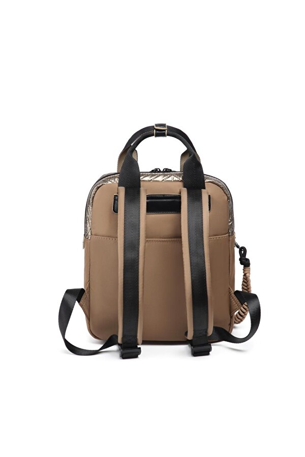 Parlak Kumaş Küçük Boy Askılı Kadın Sırt Çantası 3250