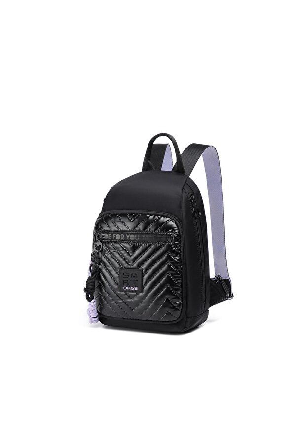 Parlak Kumaş Küçük Boy Askılı Kadın Sırt Çantası 3247