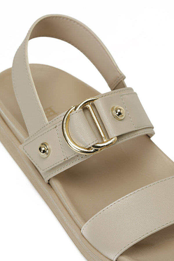 25S-273 5FX Karamel Kadın Kalın Taban Sandalet