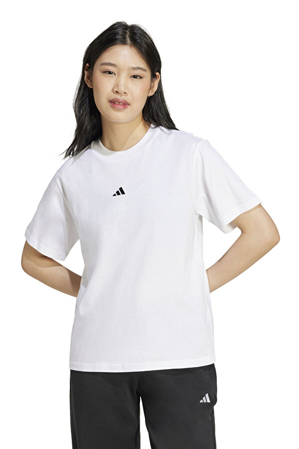 W SL SJ T           WHITE Beyaz Kadın Kısa Kol T-Shirt