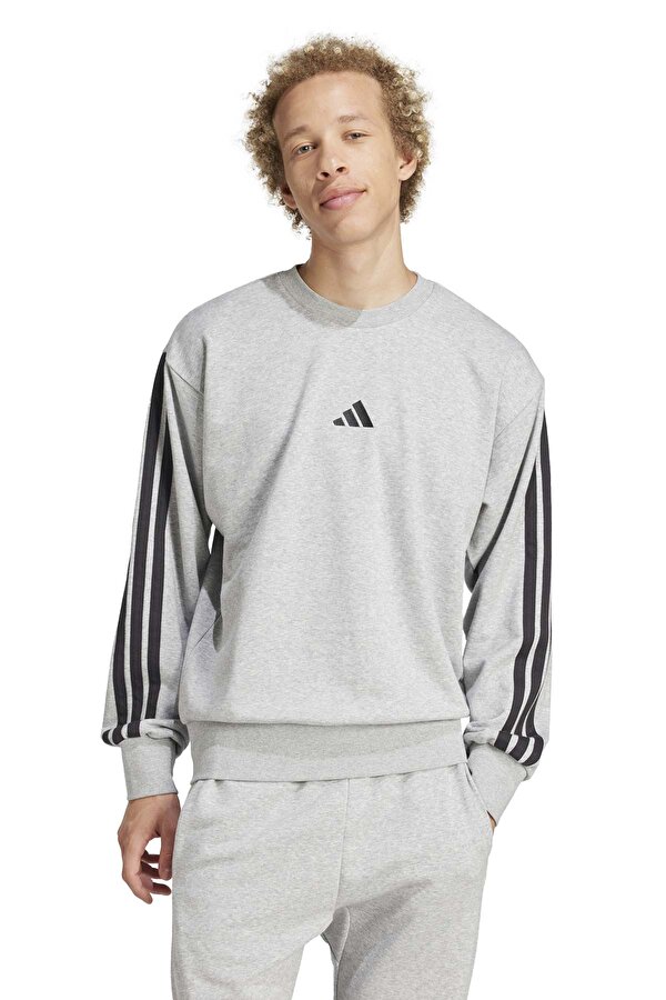 M 3S FT SWT         MGREY GRI Erkek Sweatshirt