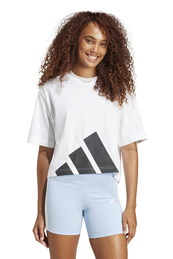 W BL SJ BF T Beyaz Kadın Kısa Kol T-Shirt