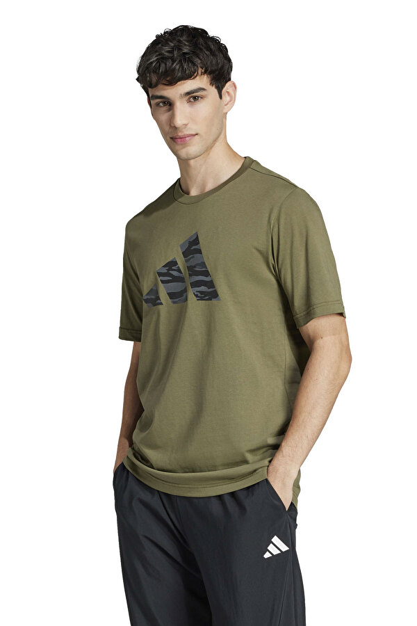 M C CAMO LOGO T Haki Erkek Kısa Kol T-Shirt