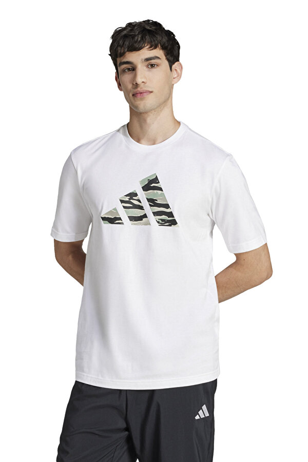 M C CAMO LOGO T Beyaz Erkek Kısa Kol T-Shirt