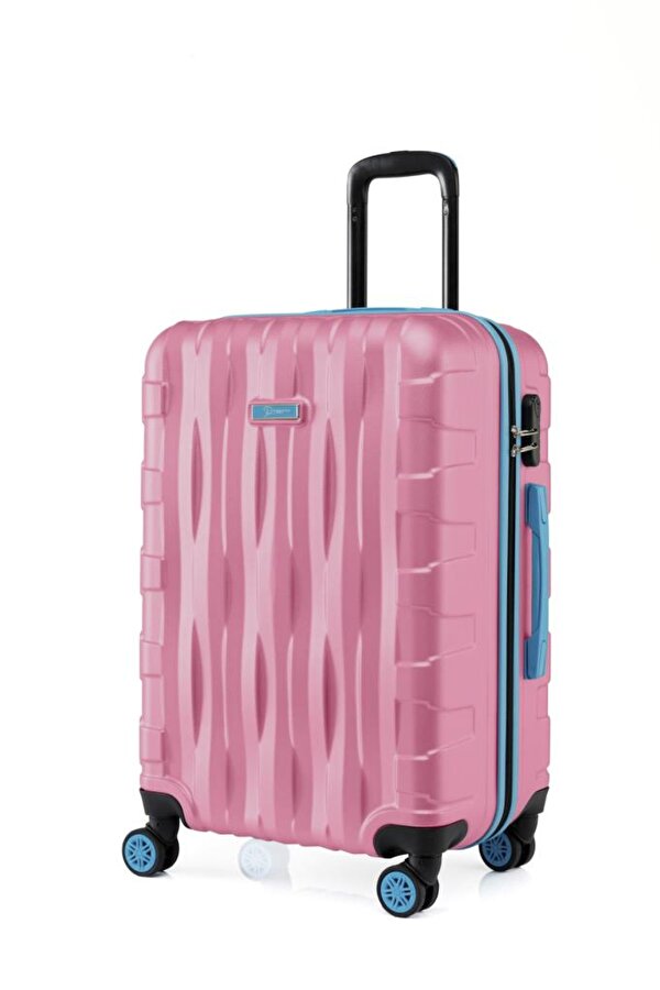 Orta Boy Valiz 4x2 Teker Pembe 1167