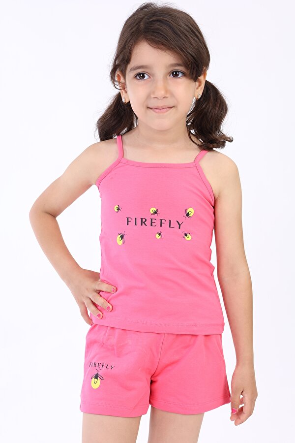 Toontoy Kız Bebek Baskılı Şortlu Takım