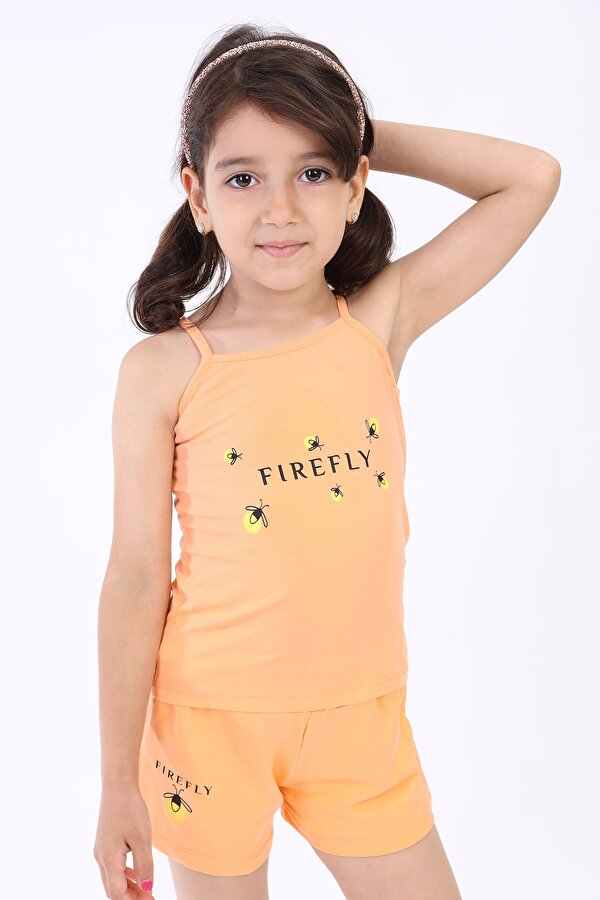 Toontoy Kız Bebek Baskılı Şortlu Takım