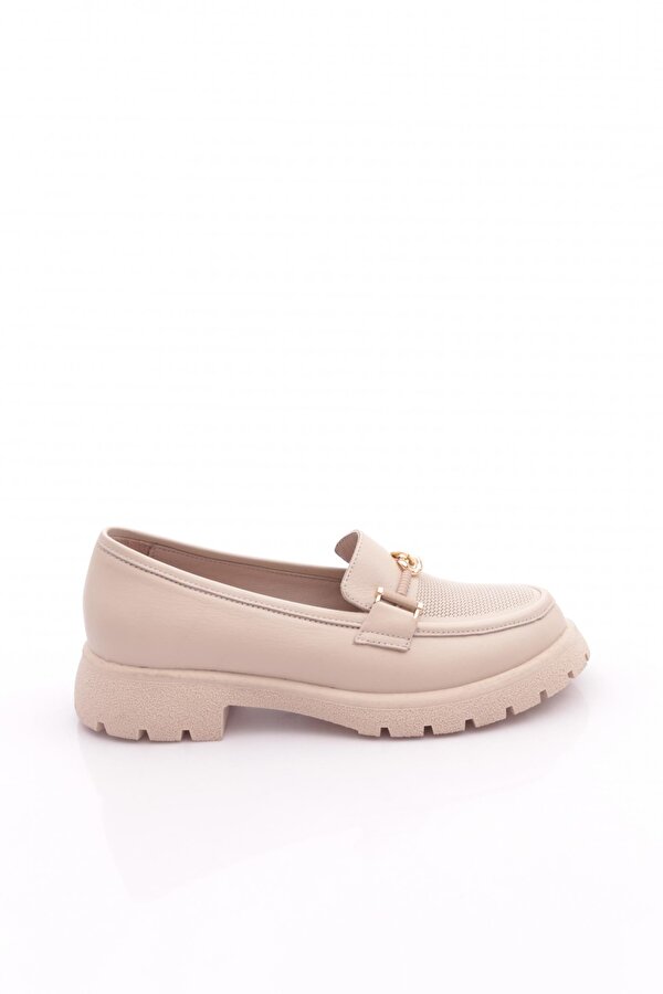 4269 Kadin Aksesuarli Loafer Ayakkabi