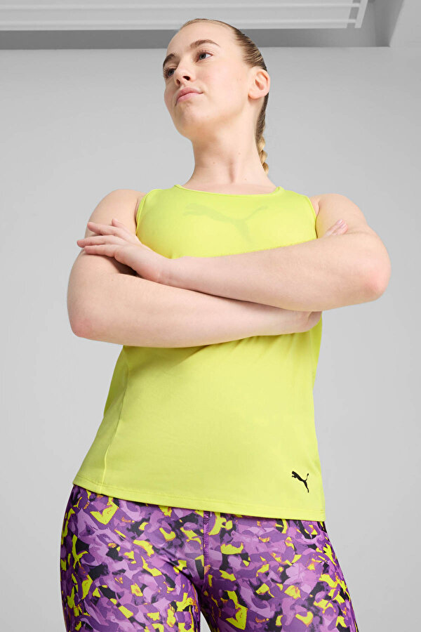 W TAD ESSENTIAL Racerback Sarı Kadın Atlet