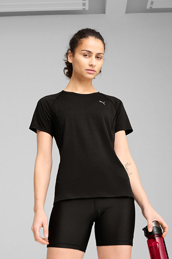 W RUN VELOCITY TEE (TRI-B Siyah Kadın Kısa Kol T-Shirt