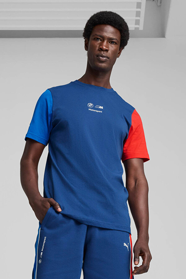 BMW MMS CAR GRAPHIC TEE 2 Mavi Erkek Kısa Kol T-Shirt