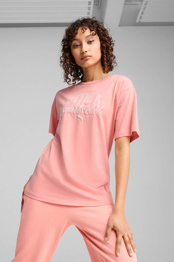 CLASS Relaxed Tee Pembe Kadın Kısa Kol T-Shirt