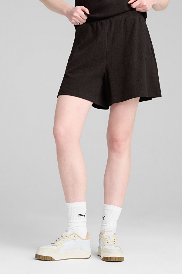 HER High-Waist Shorts 5 Siyah Kadın Şort