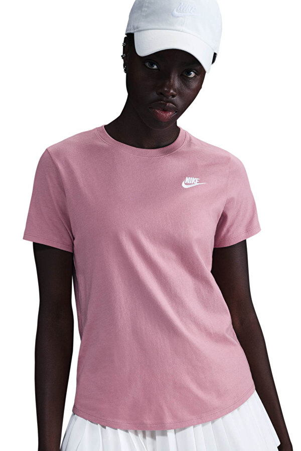 Sportswear Club Esse Pembe Kadın Kısa Kol T-Shirt