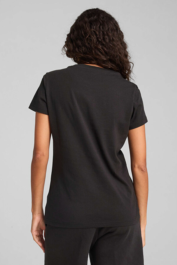 ESS SCRIPT Tee Siyah Kadın Kısa Kol T-Shirt