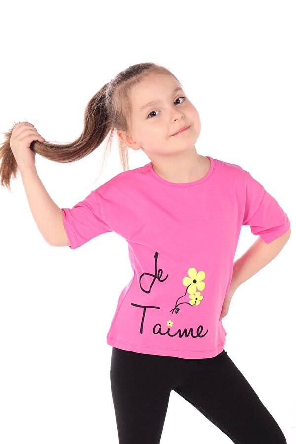 Toontoy Kız Bebek Le Taime Baskılı Tişört
