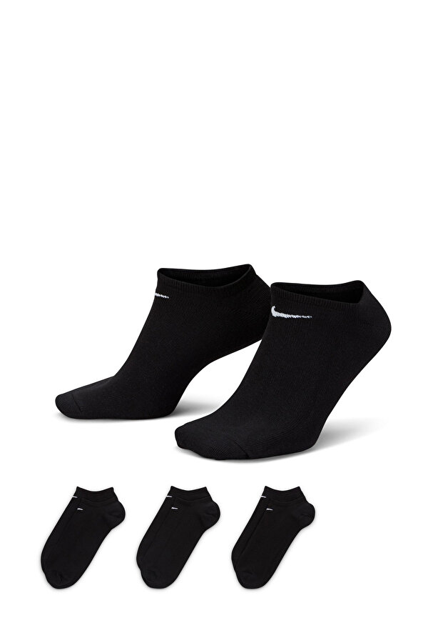 3PPK VALUE NO SHOW (S,M,L Siyah Unisex Çorap