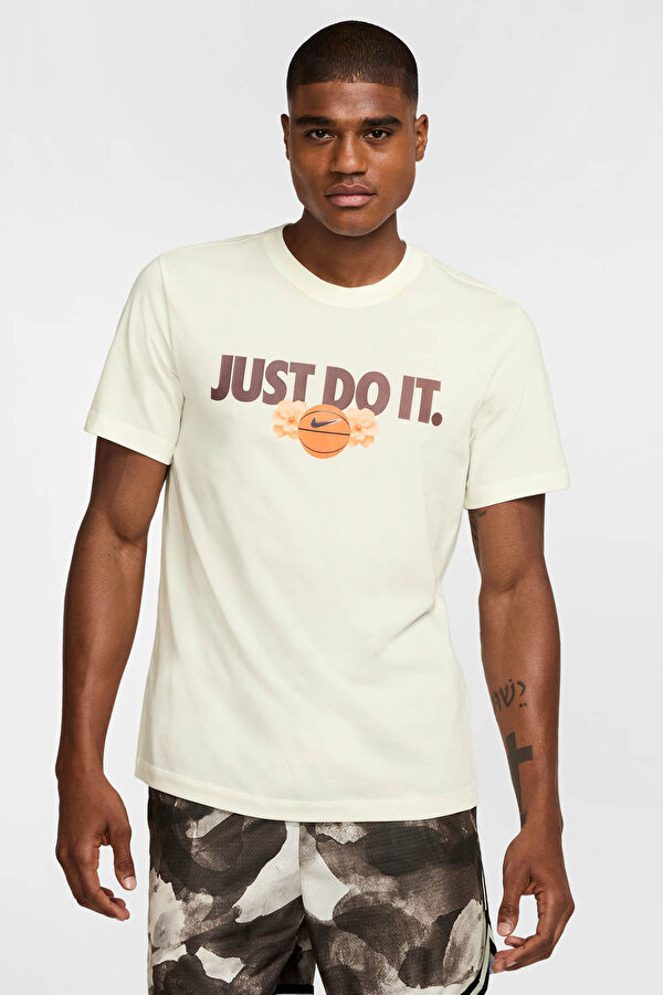 M NK DF TEE OC 2 Krem Erkek Kısa Kol T-Shirt