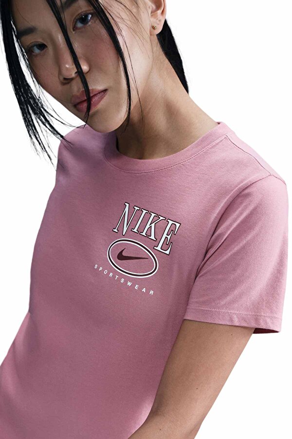 W NSW CLUB SS TEE CC Pembe Kadın Kısa Kol T-Shirt