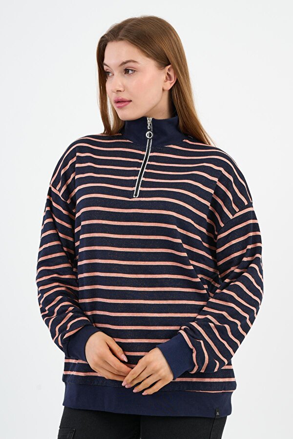 ALEXANDERGARDI DİK YAKA FERMUARLI SWEATSHIRT (UNX-00247-WN)