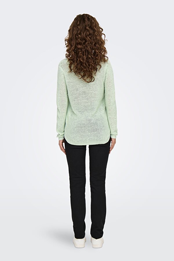 Kadın Onlgeena Uzun Kollu Örme Kazak 15113356 Su Yeşili