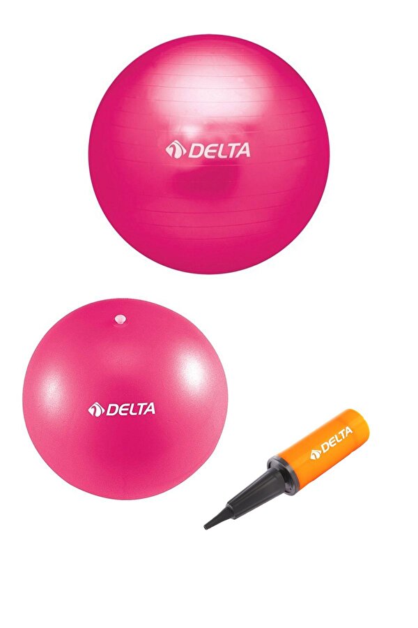 55 cm Pilates Topu 25 cm Mini Denge Topu Ve Pompası Seti