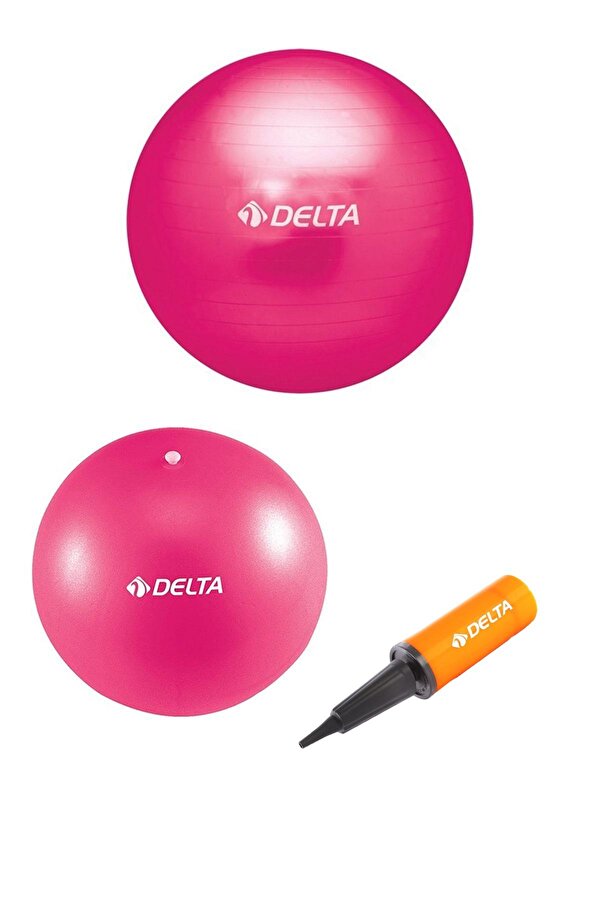 55 cm Pilates Topu 20 cm Mini Denge Topu Ve Pompası Seti