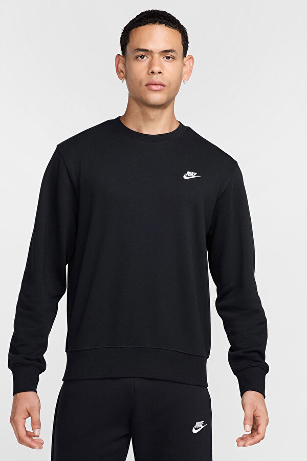 M NK CLUB FT CREW Siyah Erkek Sweatshirt