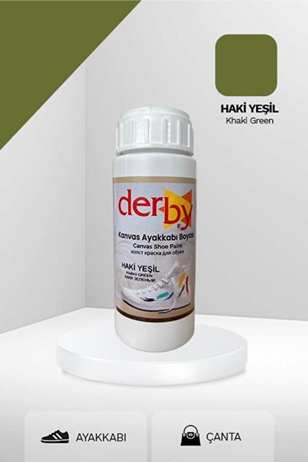 Kanvas - Bez / Kumaş Ayakkabı Boyası 100 mL - Haki Yeşil
