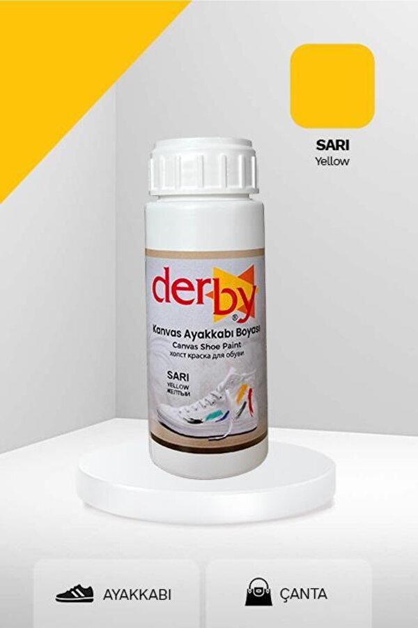 Kanvas - Bez / Kumaş Ayakkabı Boyası 100 mL - Sarı
